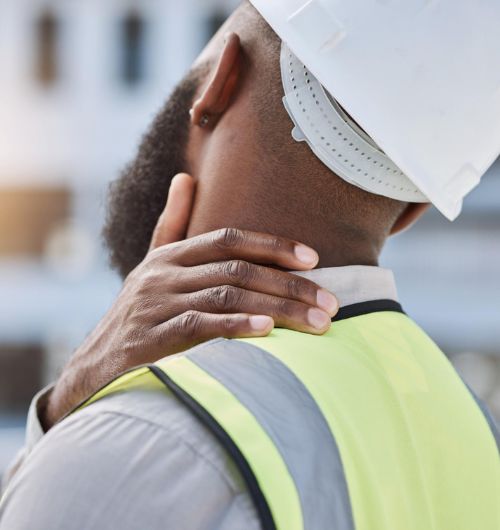 Worker suffering from a repetitive strain injury