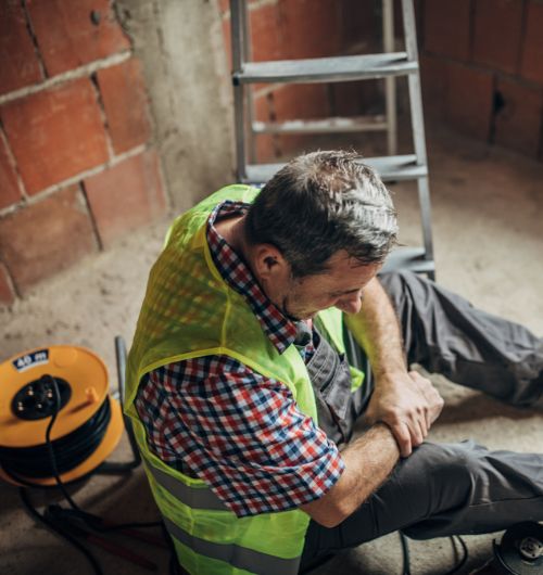 Worker facing an Occupational Injury