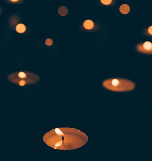 Candles in the dark