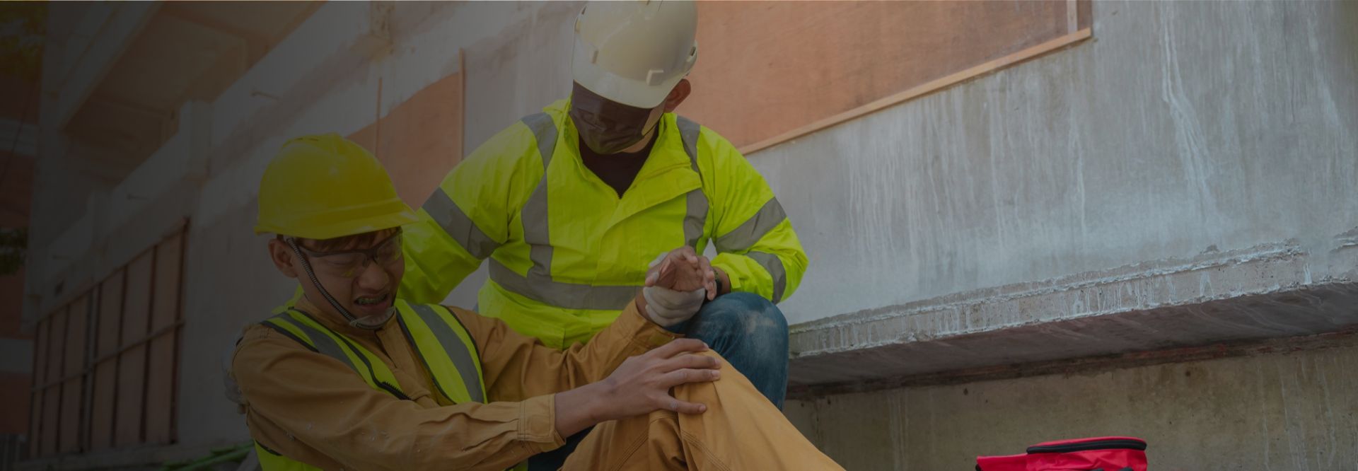 Supervisor helping a worker struggling with repetitive strain injury