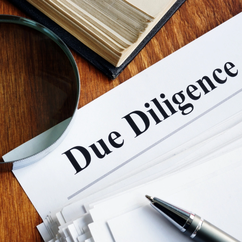 Due Diligence and Bill C-45 training visual with lens and workplace safety files