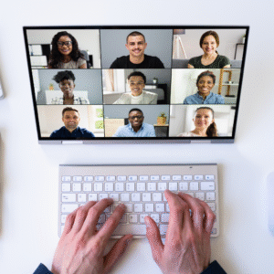 Instructor conducting workplace hazard training for employees in JHSC Part 2 classroom session