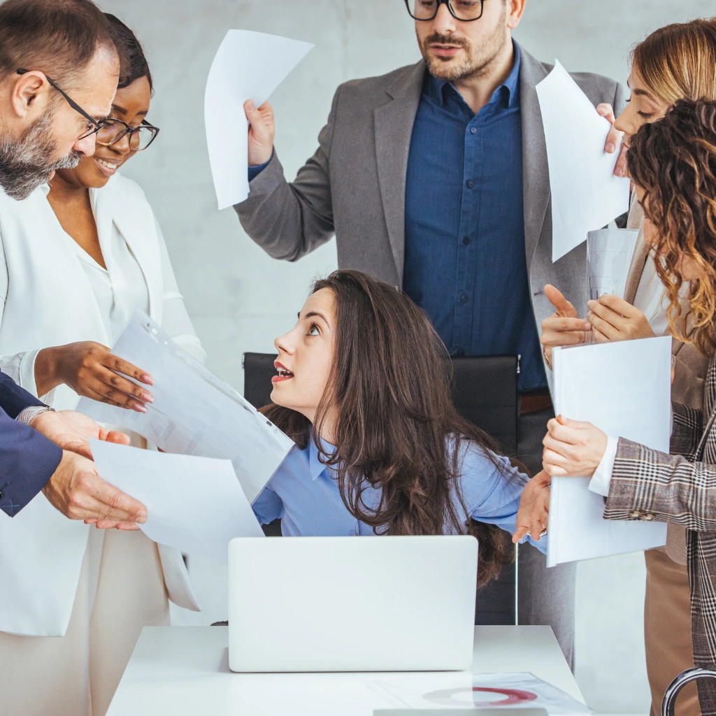 Worker experiencing workload challenges during training on preventing workplace violence and harassment