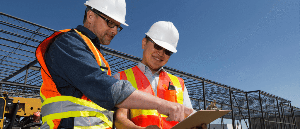 Safety manager in Canada using a digital subcontractor management tool to verify compliance