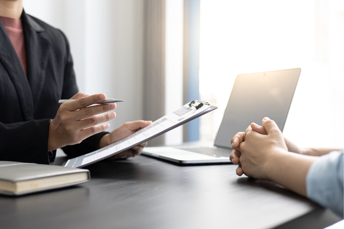 Person learning about JHSC certification requirements.